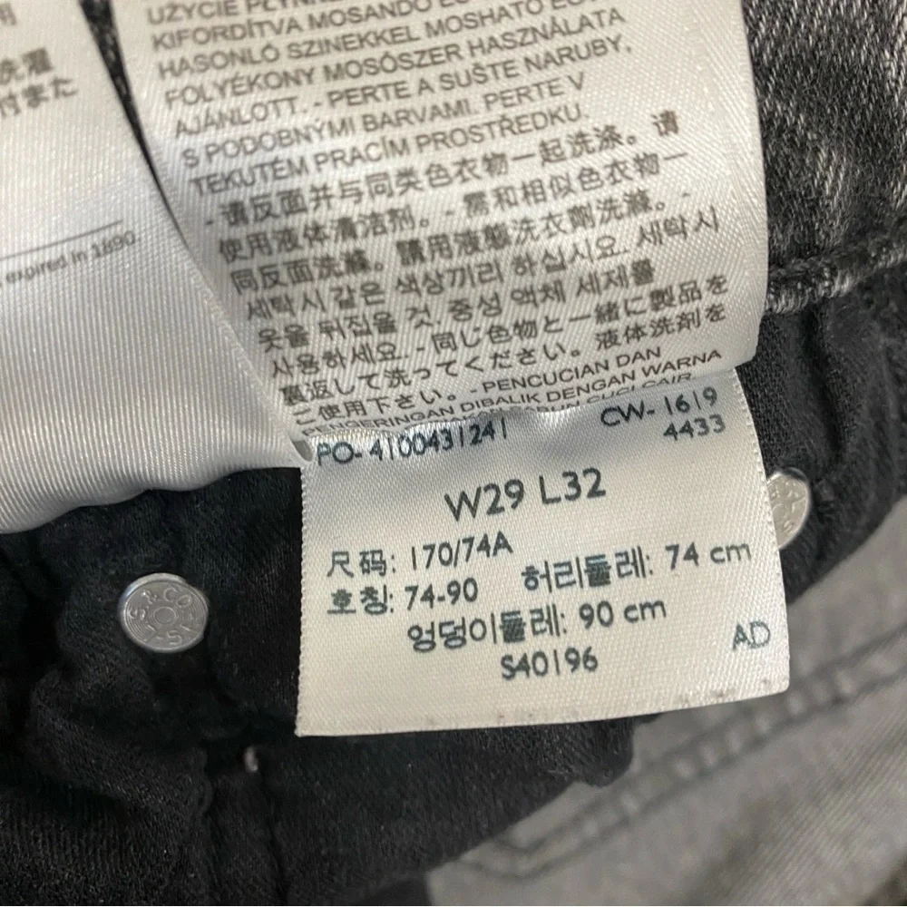 🌟LEVIS PREMIUM🌟 MENS UTILITY STRAIGHT LEG JEANS GRAY WASH SZ 29